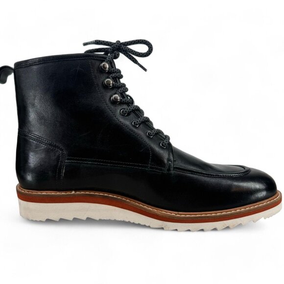 Vintage Foundry Co Men's Jimara Boots Black Leather Faux Fur Lining Size 11 - Picture 7 of 10